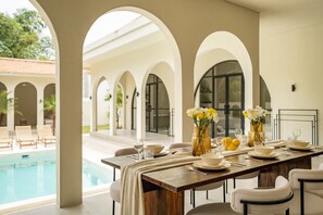 Dining - Serene 3BR Villa Retreat in Canggu Enchanted Realm (Canggu)