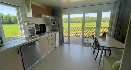 Serene Chalet in Schoonloo With Patio