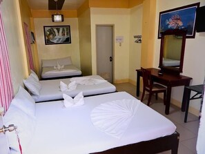 Standard Room, Multiple Beds, Balcony, Beach View | 1 bedroom, premium bedding, individually decorated