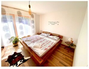 ハウス | 2 室のベッドルーム、客室ごとに異なるインテリア、アイロン / アイロン台