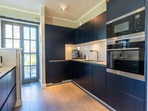 Apartment | Private kitchen | Electric kettle, toaster - Lush Villa With Sauna and Fireplace (Dranske)