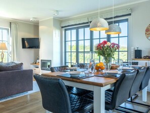 Dining - Lush Villa With Sauna and Fireplace (Dranske)