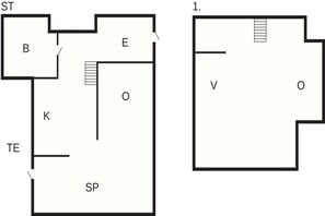 House | Floor plan - 6 Person Holiday Home in Bedsted Thy (Bedsted)