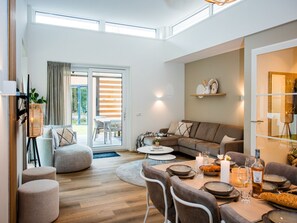 House | Living area - Spacious Holiday Home in Voorhuizen With Terrace (Voorthuizen)