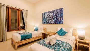 5 chambres, draps fournis