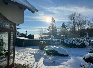 Blick von der Unterkunft