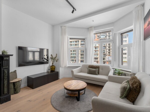 Apartment | Living room - Renovated Apartment for Family (Blankenberge)