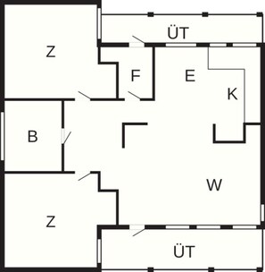 House | Floor plan - 5 Person Holiday Park Home in Karrebaeksminde (Karrebæksminde)