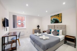 Leilighet – basic, 1 soverom | 1 soverom og sengetøy