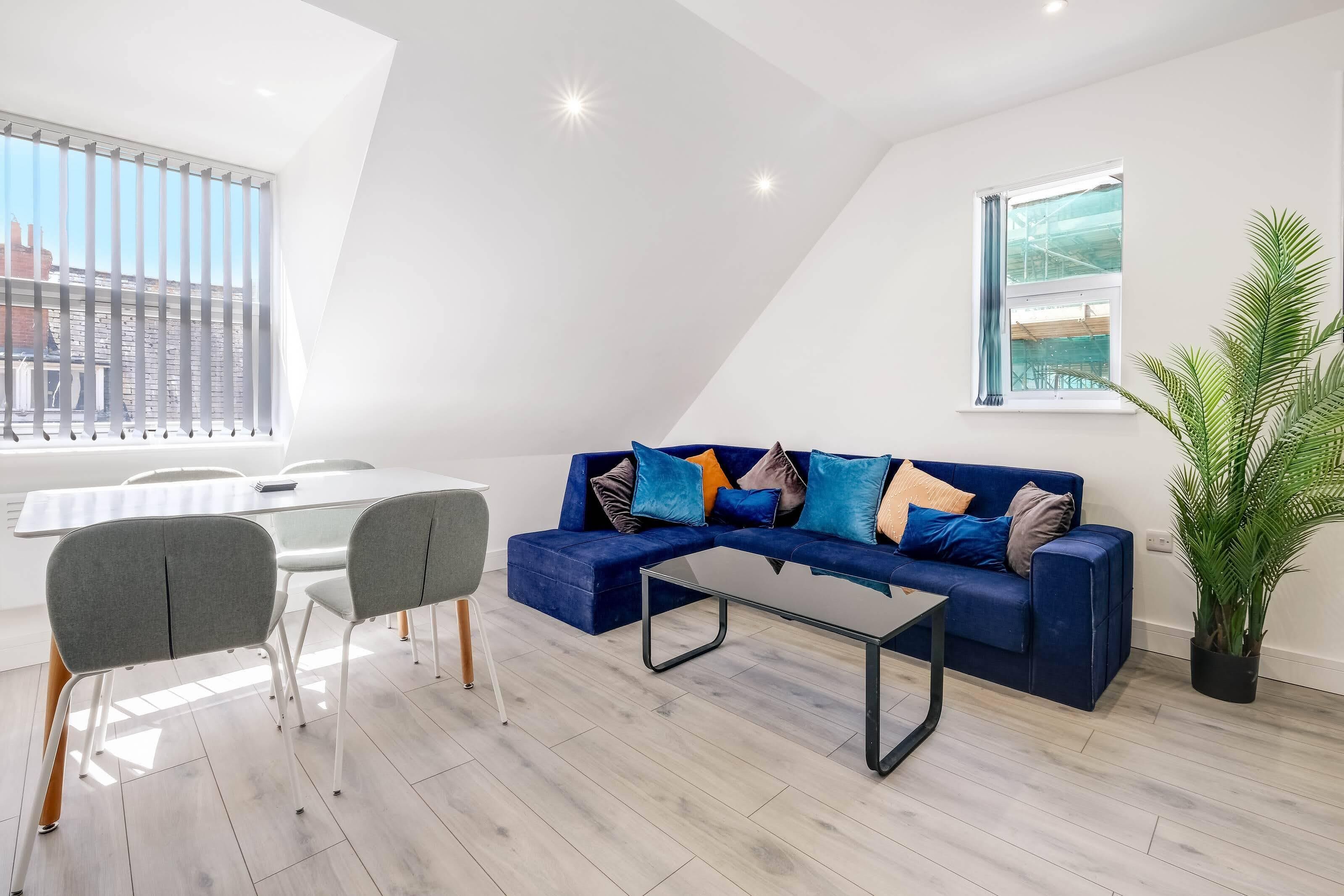 Family Apartment | Living area | 42-inch Smart TV with digital channels, Netflix, streaming services