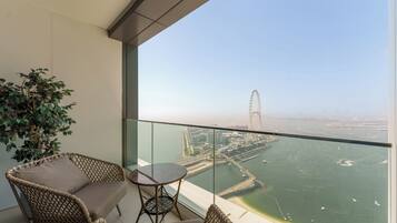 Appartamento Premium, 3 camere da letto, vista mare | Terrazza/patio