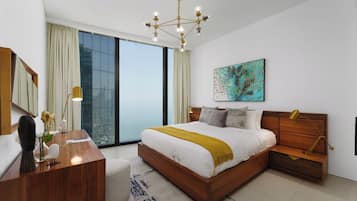 Premium Apartment, 3 Bedrooms, Sea View | 3 bedrooms, in-room safe, blackout curtains, iron/ironing board
