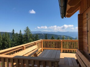 Blick von der Unterkunft