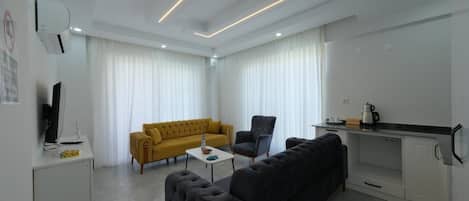 43-inch TV with satellite channels