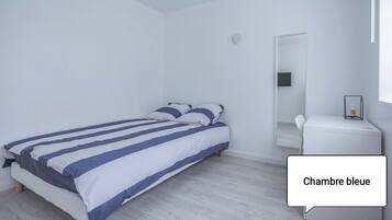 2 chambres, fer et planche Ă  repasser, Wi-Fi, draps fournis