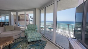 Smart TV, DVD player - E806 Gulf Front, Low Floor, 3 Pools, Gated Condo (Panama City Beach)