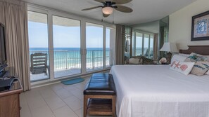 3 bedrooms, Internet, bed sheets - E806 Gulf Front, Low Floor, 3 Pools, Gated Condo (Panama City Beach)