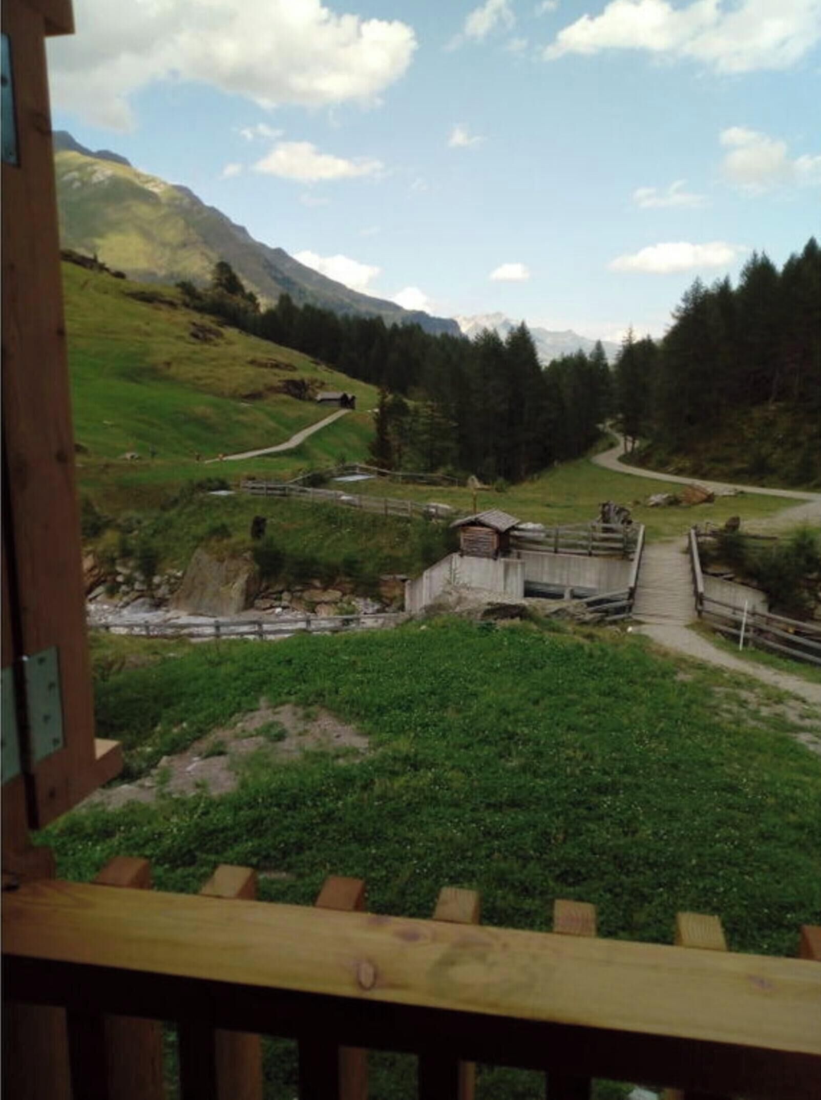 Blick von der Unterkunft