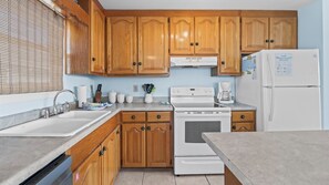 Fridge, microwave, oven, stovetop - Second Choice: Across the Street From the Beach, Bender Vacation Rentals! (Gulf Shores)