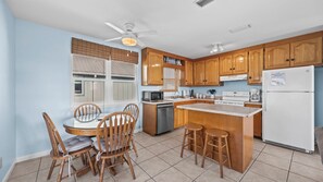 Fridge, microwave, oven, stovetop - Second Choice: Across the Street From the Beach, Bender Vacation Rentals! (Gulf Shores)