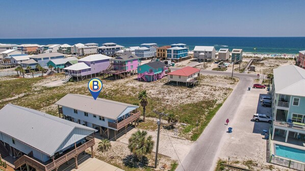 Aerial view - Second Choice: Across the Street From the Beach, Bender Vacation Rentals! (Gulf Shores)