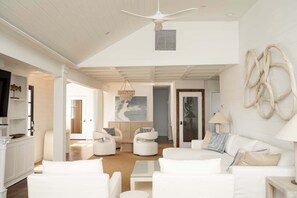 Télévision, chaîne hi-fi, espaces bureaux