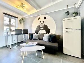 Living area - Homelikestay: "einzelstuck" Bestlage & Balkon (Wernigerode)