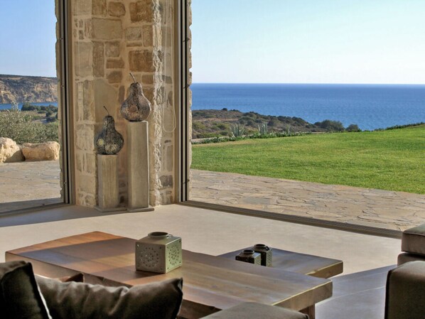 Living area - Villa Komos aan het Strand (Faistos)