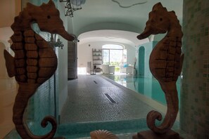 Indoor pool, a heated pool