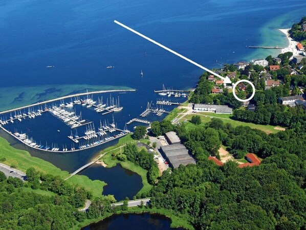 Aerial view - "yachtschule Svaneke" (Gluecksburg)