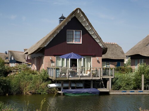 Villa With Terrace on the Water in Friesland