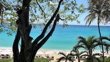 Sun-loungers, beach towels