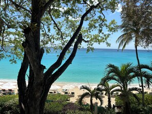 Sun-loungers, beach towels