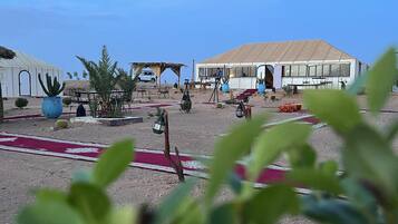 Vue depuis lâhĂ©bergement