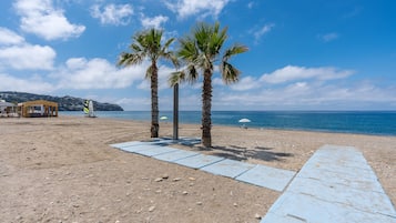 Vlak bij het strand