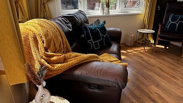 Chalet | Living area | TV, fireplace