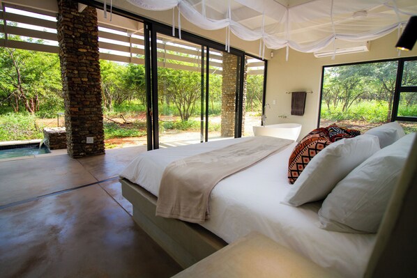 Bungalow Romantique, vue jardin | Plan d’étage