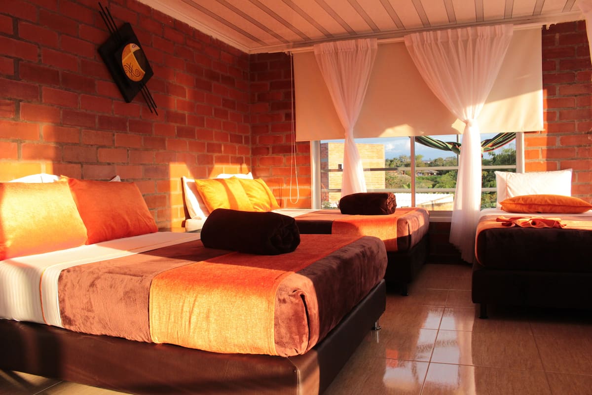 Classic Quadruple Room, Balcony, Garden View | Free WiFi