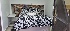1 bedroom, iron/ironing board, bed sheets