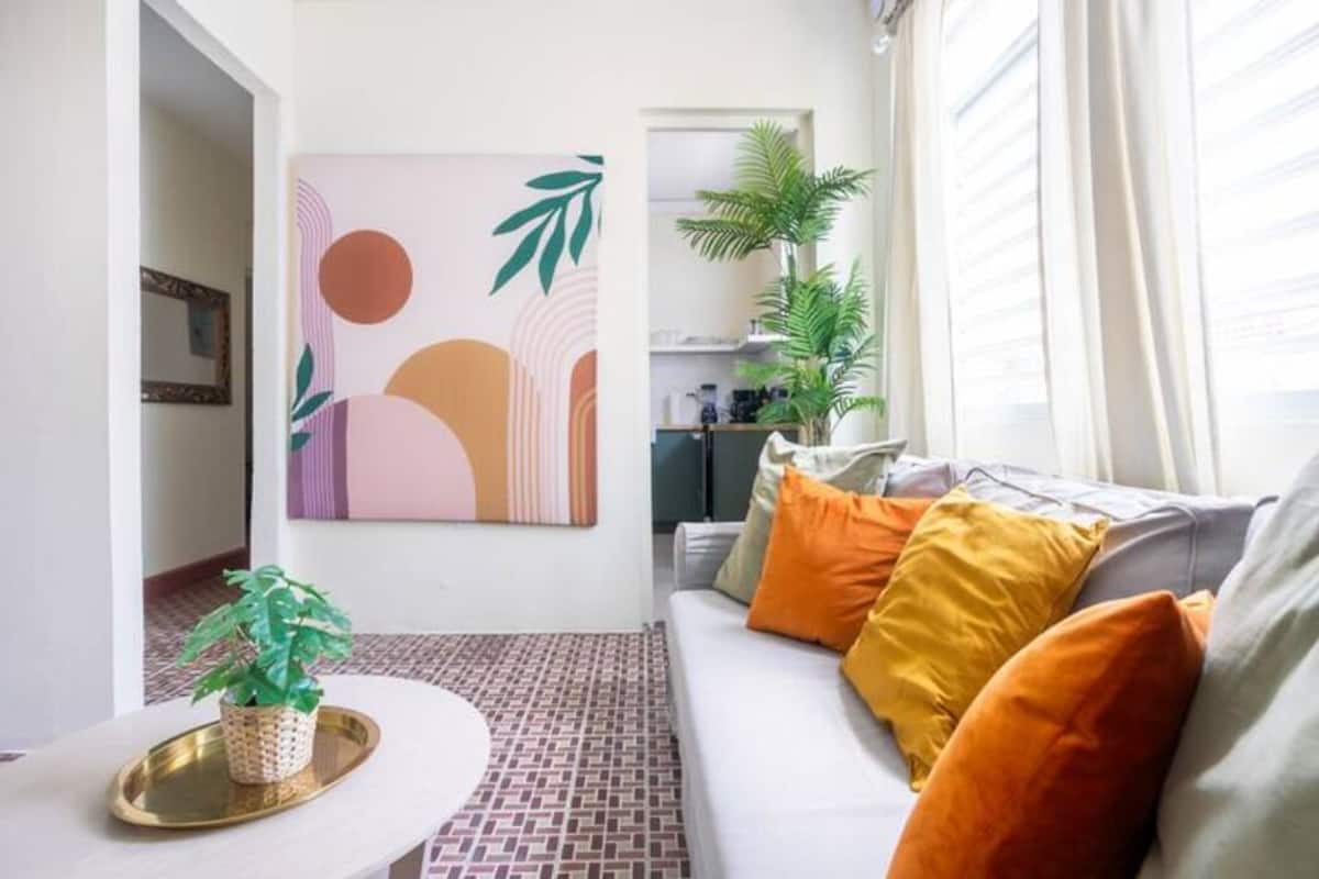 Standard Apartment, Kitchen, Ground Floor | Living area | 55-inch flat-screen TV with cable channels