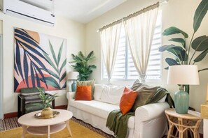 Signature Apartment, Balcony, Ground Floor | Premium bedding, in-room safe, individually decorated - 610atMiramar (San Juan)