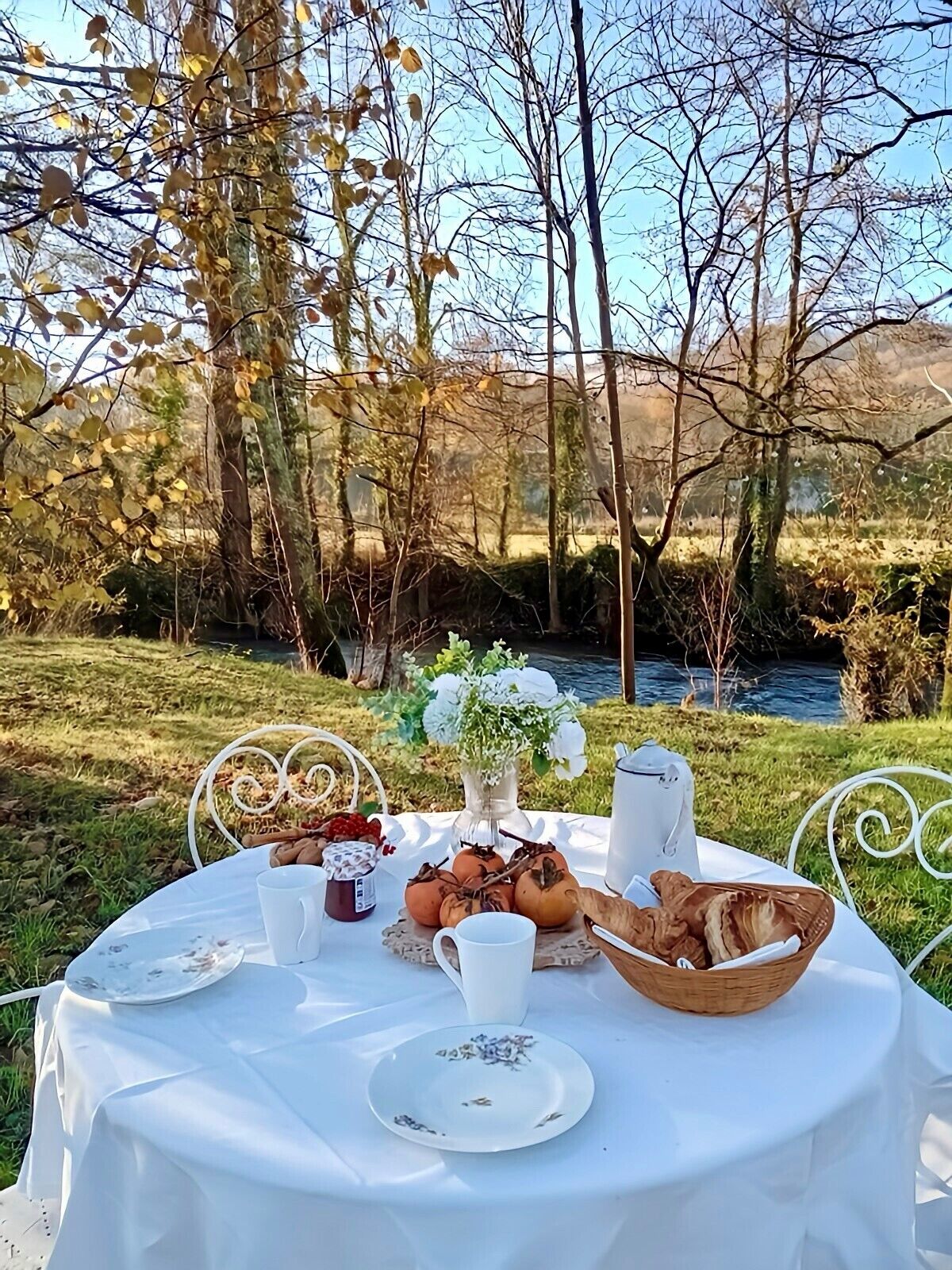 屋外ダイニングエリア