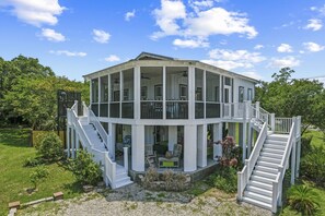 Exterior - Waterfront Bliss in Bay St. Louis| Sleeps 4 | Private Pool | Bay Views! (Bay St. Louis)
