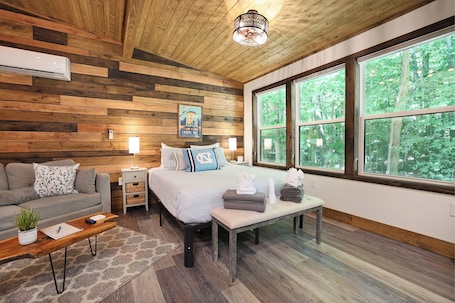Interior. Tiny Tarheel: Cozy Retreat Near UNC-Tiny House
