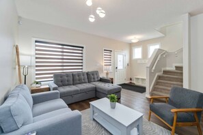 Smart TV, fireplace, video games