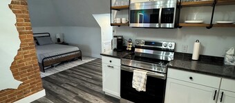 It may be haunted, but it's cute! One of the oldest houses in Butler.