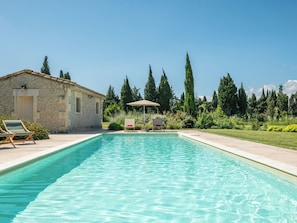 A heated pool