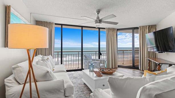 Smart TV - BREATHTAKING VIEW! 3BR/2BA Condo Unit 8B Centrally Located In North Myrtle Beach (North Myrtle Beach)