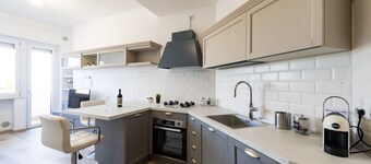 Waterfront Sea View Modern Apartment with Balcony!