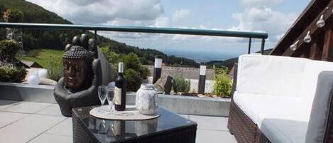 Blick von der Unterkunft